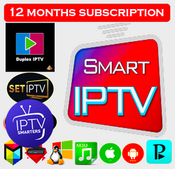 IPTV Subscription one year iptv smarters